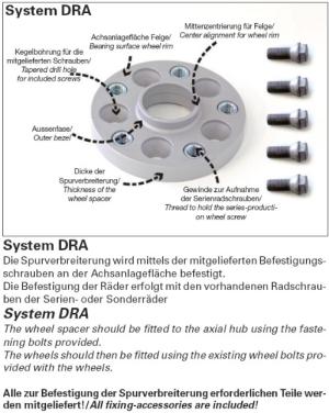 H&R Lochkreisadapter Ford DRA M12x1,25 Serie Lochkreis 4/108