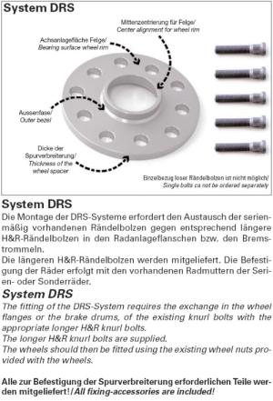 H&R TRAK+ Spurverbreiterungen DRS 10 mm pro Achse