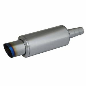 Remus WILD Label Endschalldmpfer poliert mit 1 Endrohr  98 mm schrg burned Universal Universal Krpermass 145x350 mm