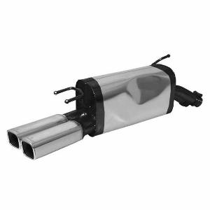 Remus Rear muffler with 2 tips 74x65 mm angular Opel Omega B Typ(e) Omega-B, Caravan